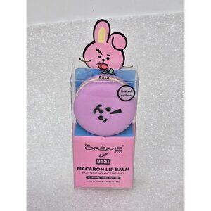 The Creme Shop BT21 Limited Edition Cooky Macaron Lip Balm Rose Shea Butter